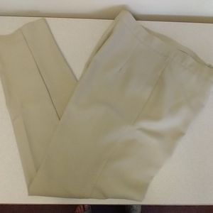 Vintage Bend Over ladies slacks, cream (28"x27")